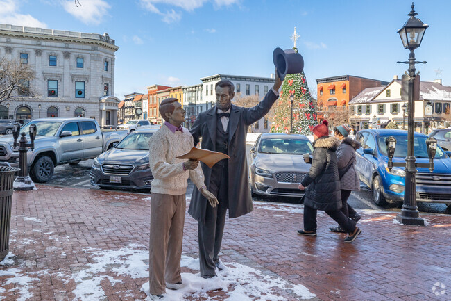 A life-size bronze statue, called the 