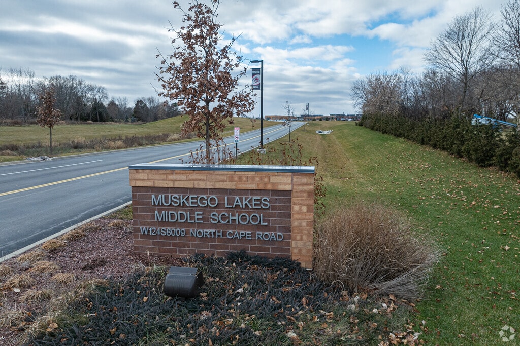 The sign at Muskego Lakes Middle School.