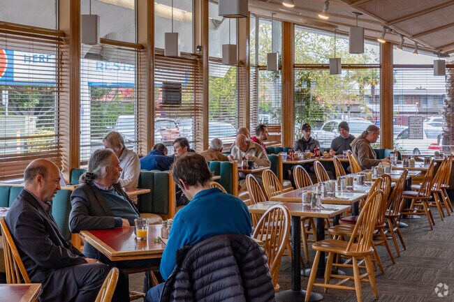 Come try World-famous Blueberry Coffeecake at Hobee's in Snail.