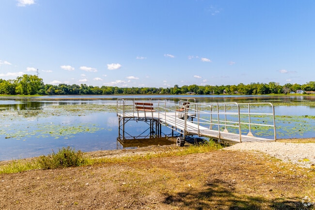 Lakemoor locals can fish and access boats from the several docks near Morrison Park.