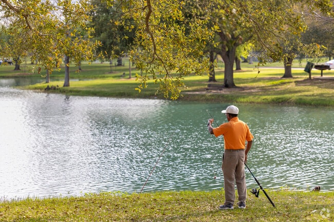 There are serene spots to go fishing in Teal Run.