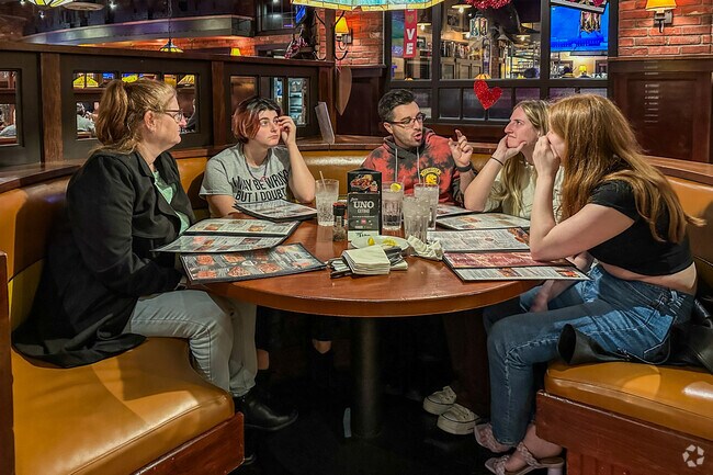 Friends love to catch up end enjoy a meal at Uno's in Neshaminy Valley.