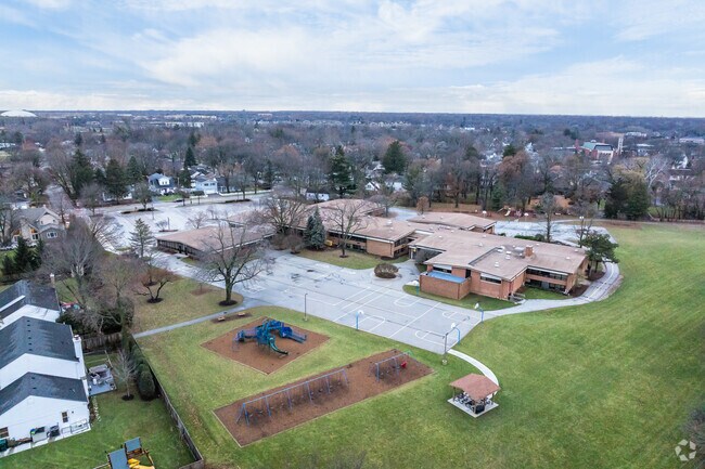 Meadowbrook Elementary School has a great playground and green space for kids.