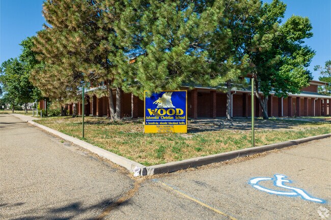 Wood Elementary School sign