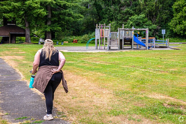 Stewart Memorial Park is a beautiful open space with playground and picnic tables.