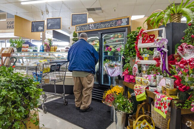 The Market has fresh flowers and groceries in the Van Ness Extension neighborhood.