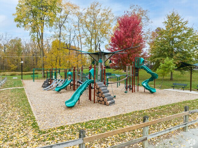 Kids in Brooks-Luxhaven can get plenty of exercise and fun at Geist Park.