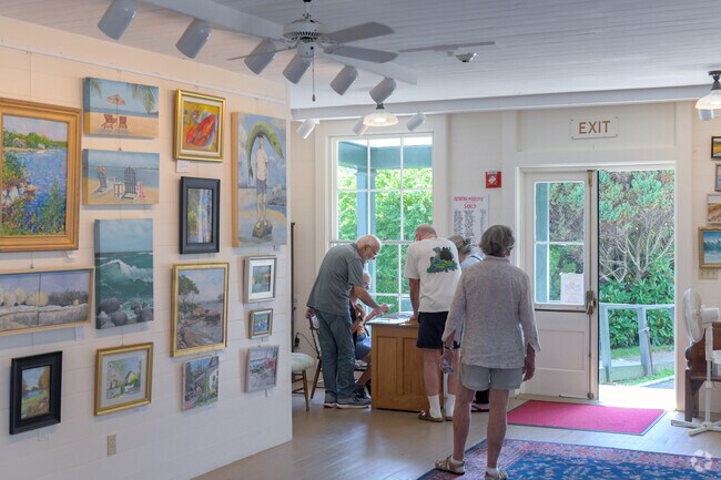 In Noank, the Historical Society has a juried art show once a year with buyers from everywhere.