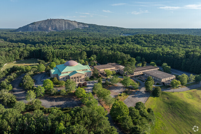 The campus of Thrive Christian Academy sits at the top of a hill in the SMoke Rise neighborhood.