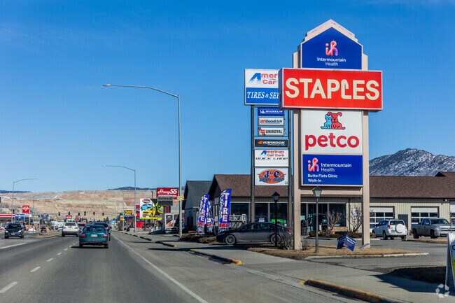 Butte is full of large retail stores near Anaconda.