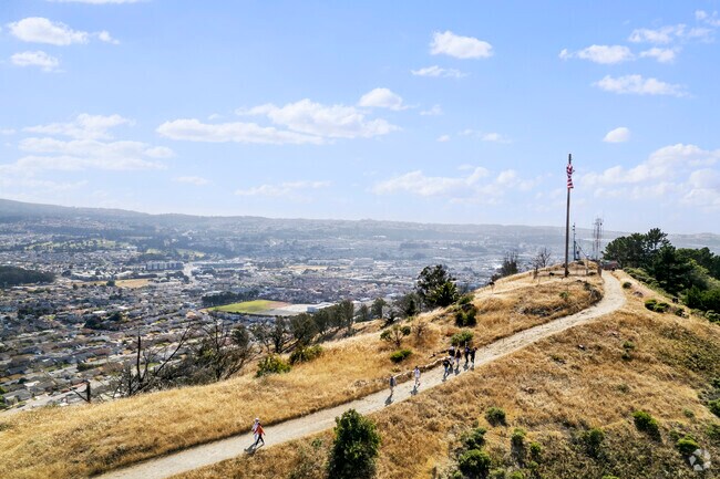 Enjoy a hike at Sign Hill Park in Sign Hill on a warm day.