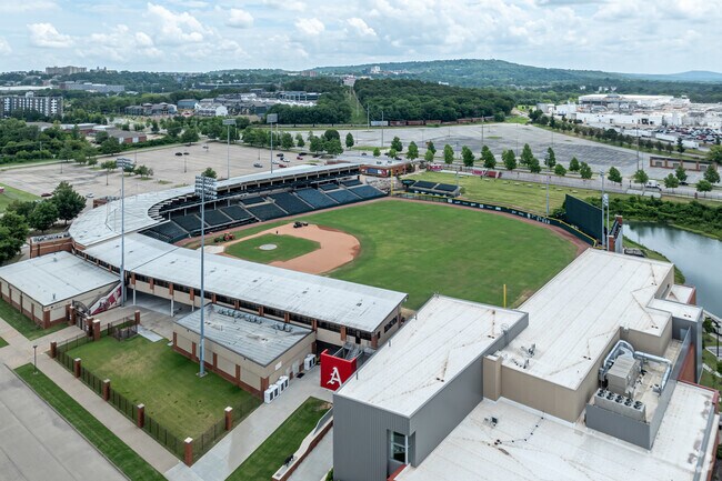 Baum–Walker Stadium is home to the Arkansas Razorbacks baseball team.