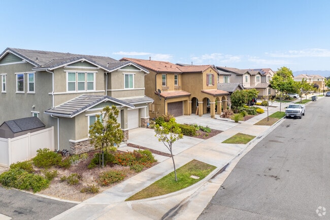 You can find homes throughout Town Center in all different colors.