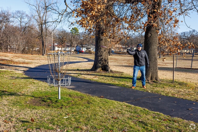 Humphrey Park offers disc golfers a nice course to play.