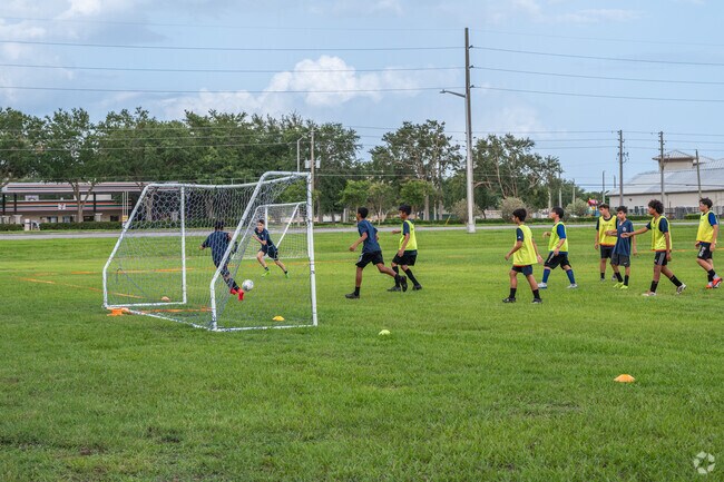 Children of Whisper Lakes can work on their ball control skills at Diamonds Soccer Academy.