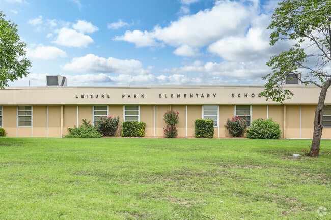 Leisure Park Elementary sits at the center of the neighborhood near 101st and Aspen.