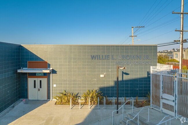 Willie L. Brown Jr. Middle School near Candlestick Point serves grades sixth to eighth.