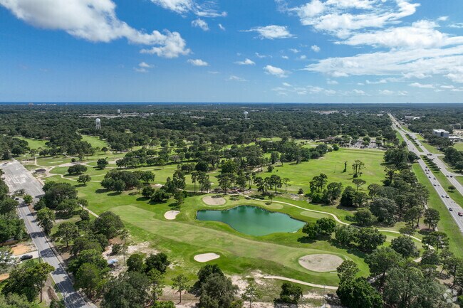 The Shalimar Pointe Golf Club 18-hole course was designed by Finger-Dye and is open to the public for daily play.
