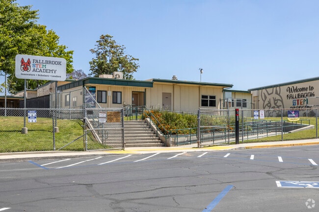 The entrance of the Fallbrook STEM Academy in Fallbrook.