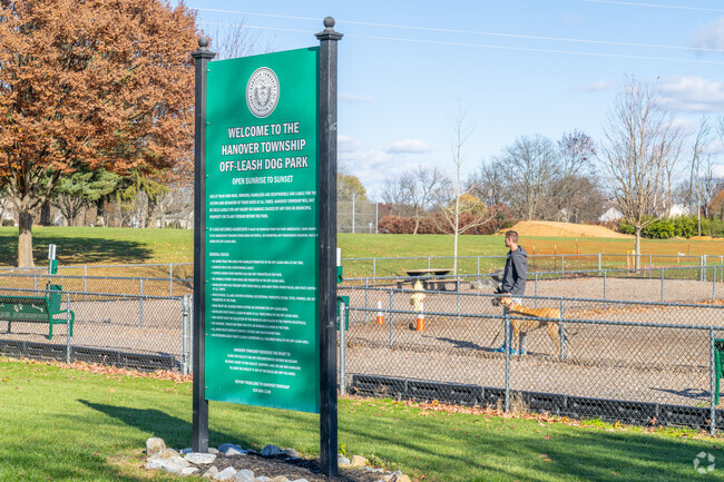 Hanover Township Park includes a dog park.