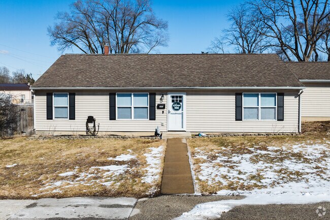 This ranch home shines in the winter sun on the streets of Wabash.