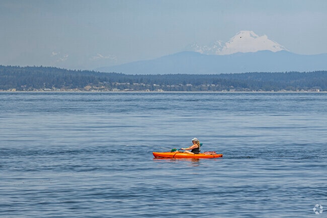 Kayaking is a common past time in Norwegian County Park in Hansville WA.