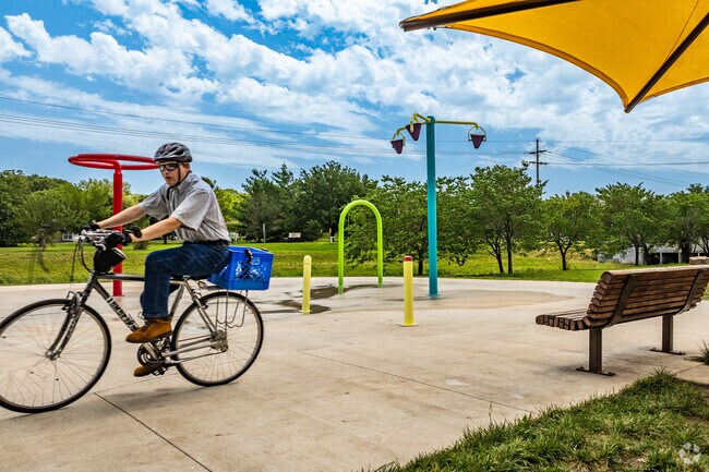 Burroughs Creek Trail runs thought the center of Burroughs Creek Park.