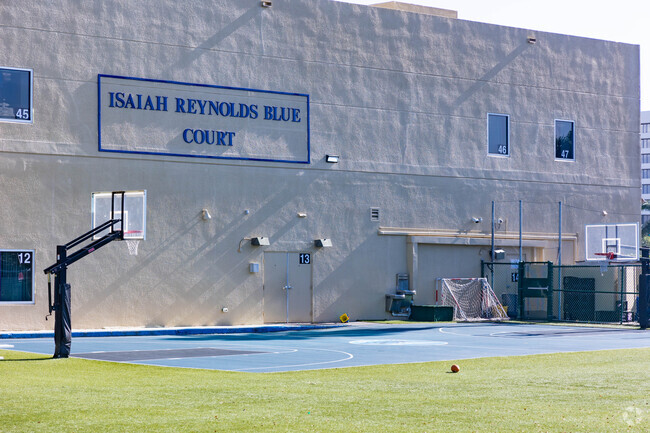 The basketball court at Renaissance Charter school at West Palm Beach.