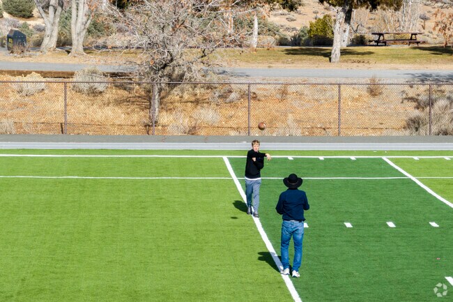Virginia City has a newly built astroturf football field highschool students can practice on.