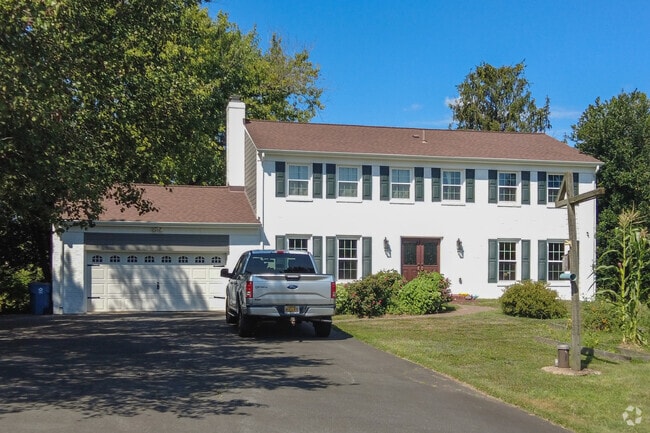 Two-story colonial homes in Hickory Grove include spacious layouts and attached two-car garages.