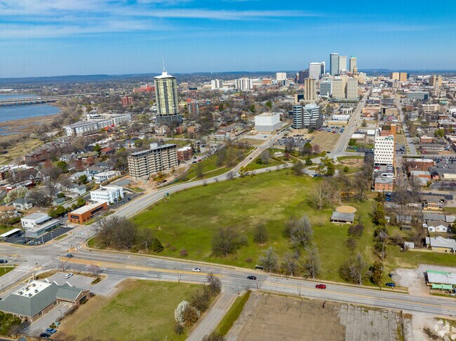 Riverview neighborhood sits just South of Downtown Tulsa.