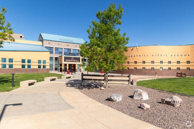 Cresthill Middle School is a highly rated school in Highlands Ranch with a grade of A- on Niche.