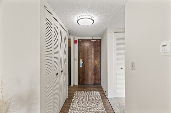 Entryway with closets