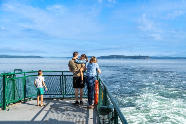 Sherwood Forest locals can hop on the Edmonds-Kingston ferry to head to the Olympic Peninsula.
