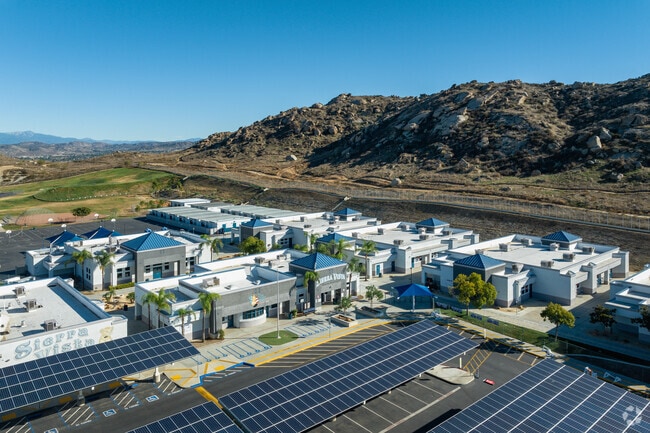 Students enjoy the modern campus at Sierra Vista Elementary School in Perris.