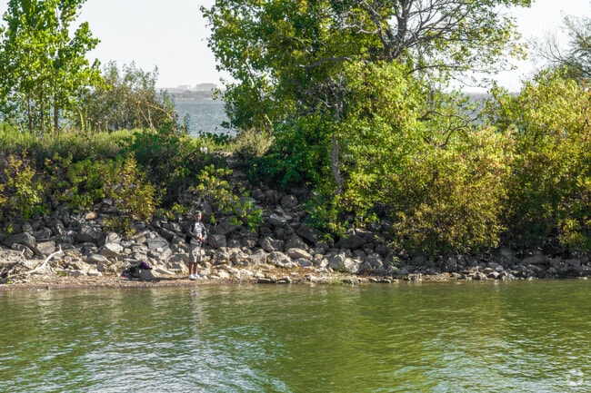 Go fishing in Lakewood Village at The Cut Trailhead.