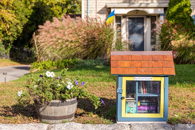 Find a new book at the Little Free Library in Fairhaven/Harbor View.