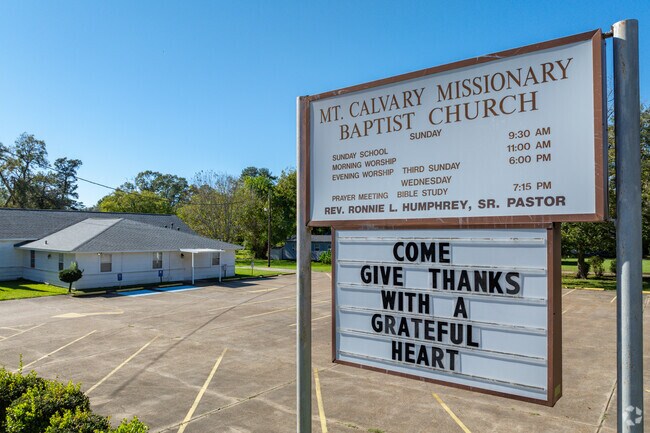 There are many different houses of worship in Acadian Village.