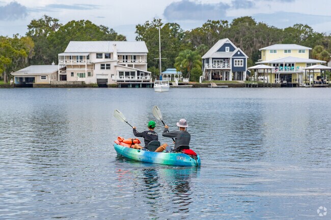 Explore the beautiful Crystal River in a kayak just 3 miles from Mayfair Garden Acres.