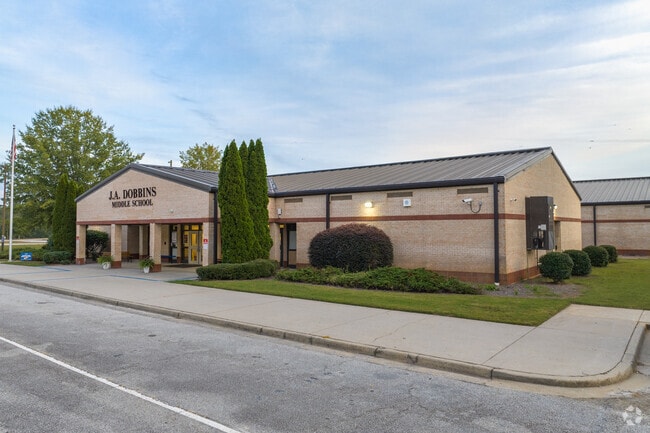 J. A. Dobbins Middle School has a student-teacher ratio of 15 to 1.