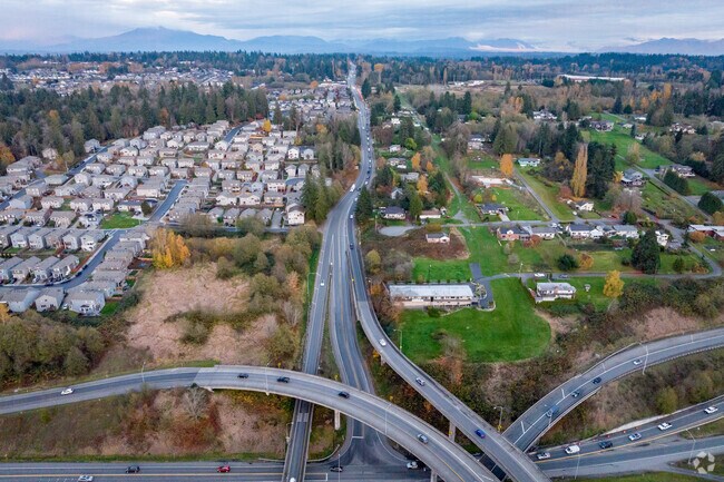 The commute from Lake Stevens to Seattle typically takes an hour but can extend to two hours during heavy traffic.