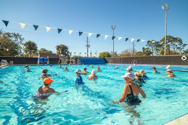 Bonita Springs Community Park Pool has water aerobics classes near the Heitmans neighborhood.