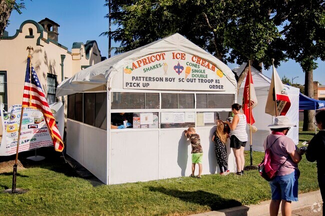 Have a apricot ice cream cone at the City of Patterson's Apricot Fiesta.
