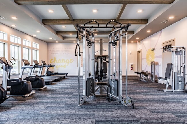 Fitness Center with Cardio and Strength Training Equipment