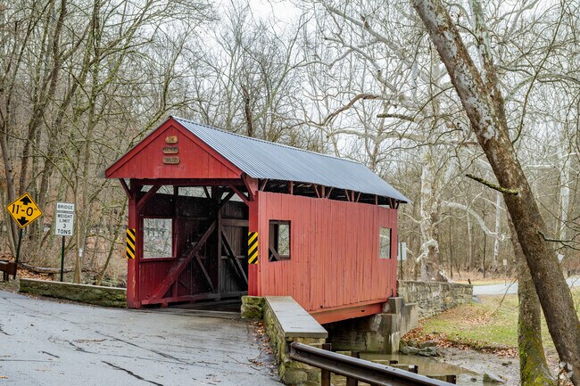 The Henry Bridge at Mingo Creek County Park is a popular attraction.