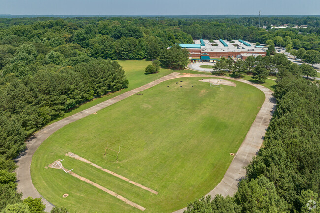 The athletic fields at Freedom Middle School in the Stone Mountain neighborhood.
