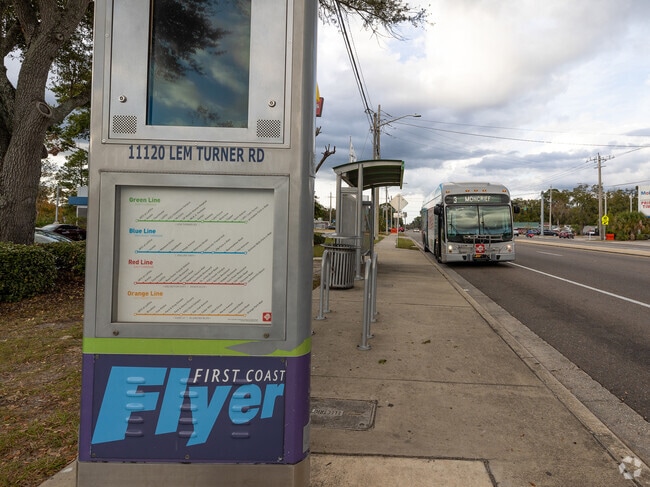 Local bus service is very convenient for residents.