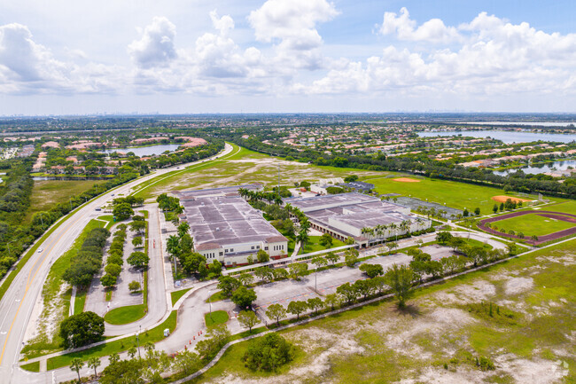 Aerial overview of Glades Middle School.