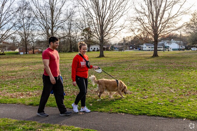 Residents enjoy walking their dog at Elm Grove Park in Oak Ridge which is close to Marlow.