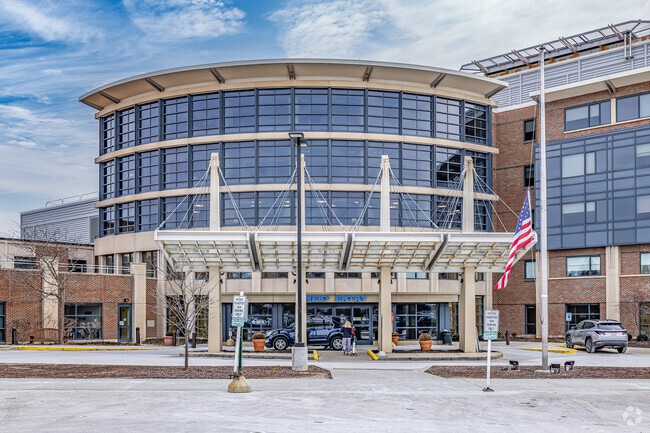 Waukesha Memorial Hospital is at the center of the city.